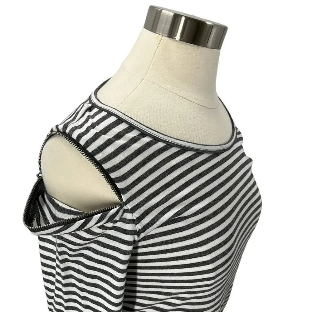 MICHAEL KORS 3/4 Sleeve Striped SZ MD